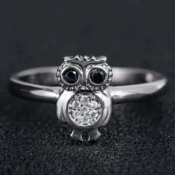 💕   925 Silver Plated 3A CZ Cute Ring for Men Women, FB16FA1042 - Picture 1 of 6